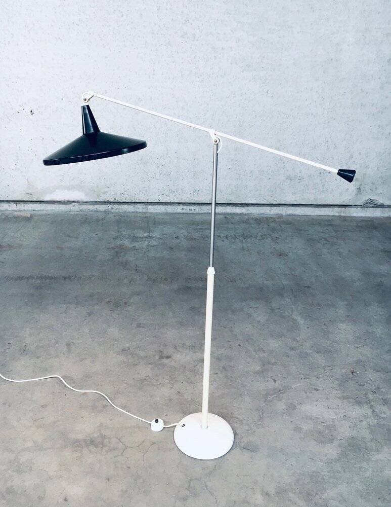 Panama Floor Lamp in Black by Wim Rietveld for Gispen, 1957