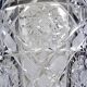 Large vintage cut and molded crystal vase, 1980-2000, Bohemia, Czechoslovakia