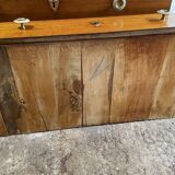 old empire chest of drawers with half column on marble