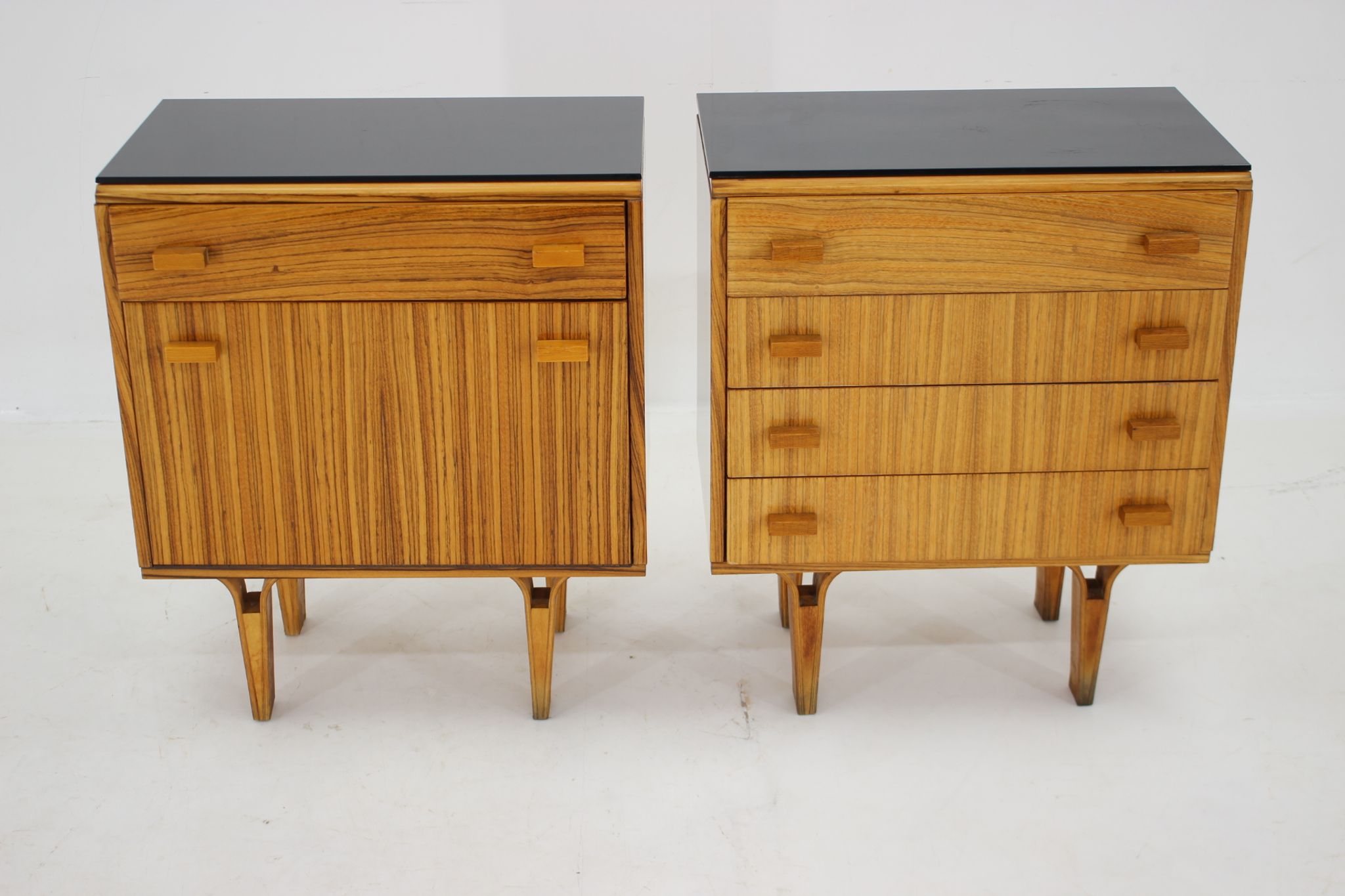 1960s Frantisek Mezulanik Pair of Chest of Drawers, Czechoslovakia
