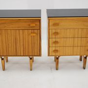 1960s Frantisek Mezulanik Pair of Chest of Drawers, Czechoslovakia