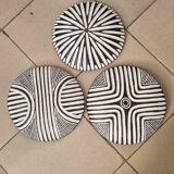 Set of 3 bamileke african shields