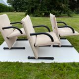Armchairs model T Line by Burkhard Vogtherr by Arflex 1980