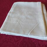 Large white tablecloth.