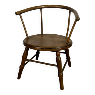 Antique child's chair in turned wood