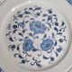 Set of 6 porcelain plates, floral and fruit patterns, 20 22 cm