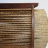 Teak and string lamp