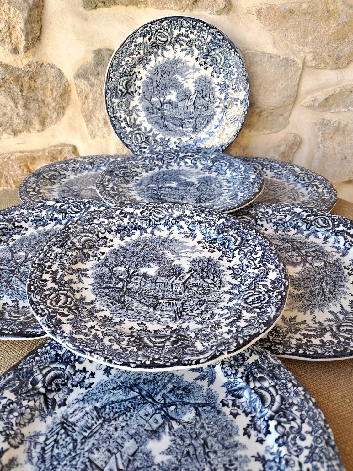 Antique dessert plates