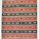 Tapis kilim en laine à motif ethnique Samon & Brown 6x9, 175x270 cm