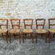 Set of 15 straw chairs