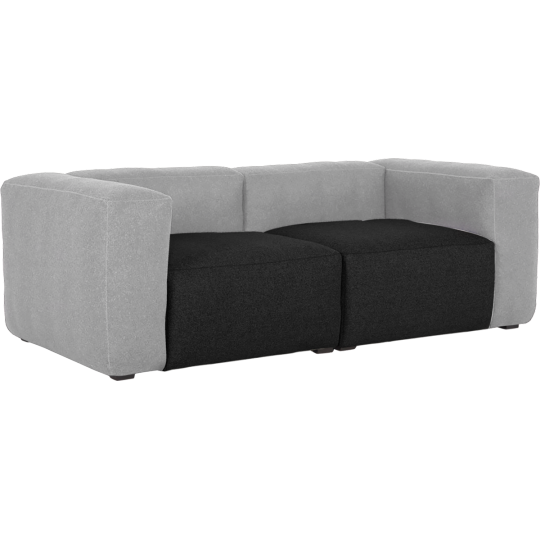 Hay mag soft 2 seater light grey/dark grey