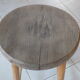 Vintage stool in patinated natural wood