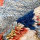 Handmade wool Berber rug with long pile, 110x150cm.