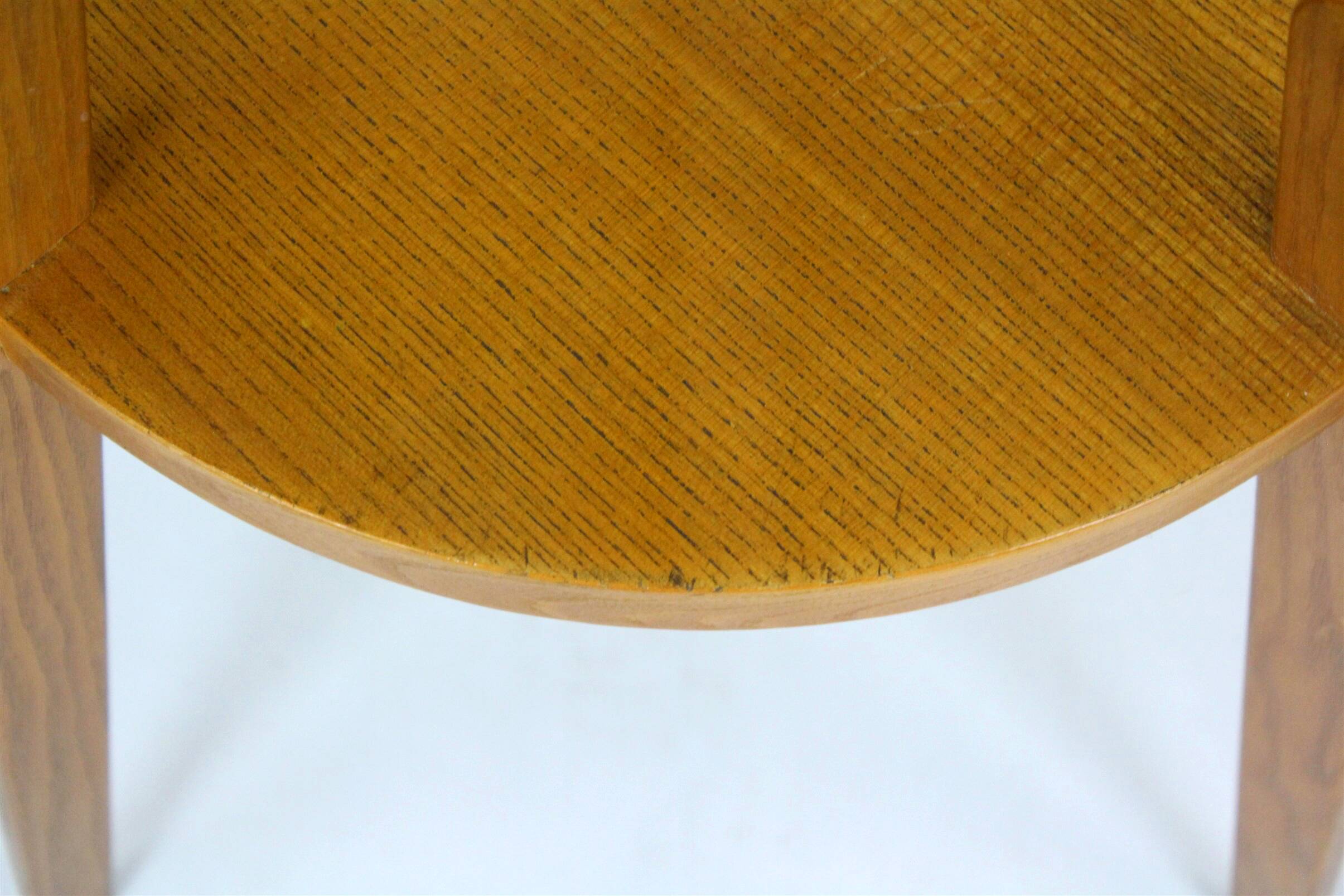 Mid-century round glass top coffee table from jitona, 1960s
