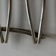 Modernist silver-plated metal trivet, hallmarked 1960