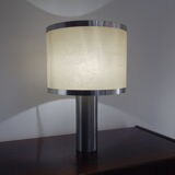 Vintage lamp in brushed aluminum from the 70s
