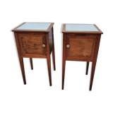 2 bedside tables mirror tray