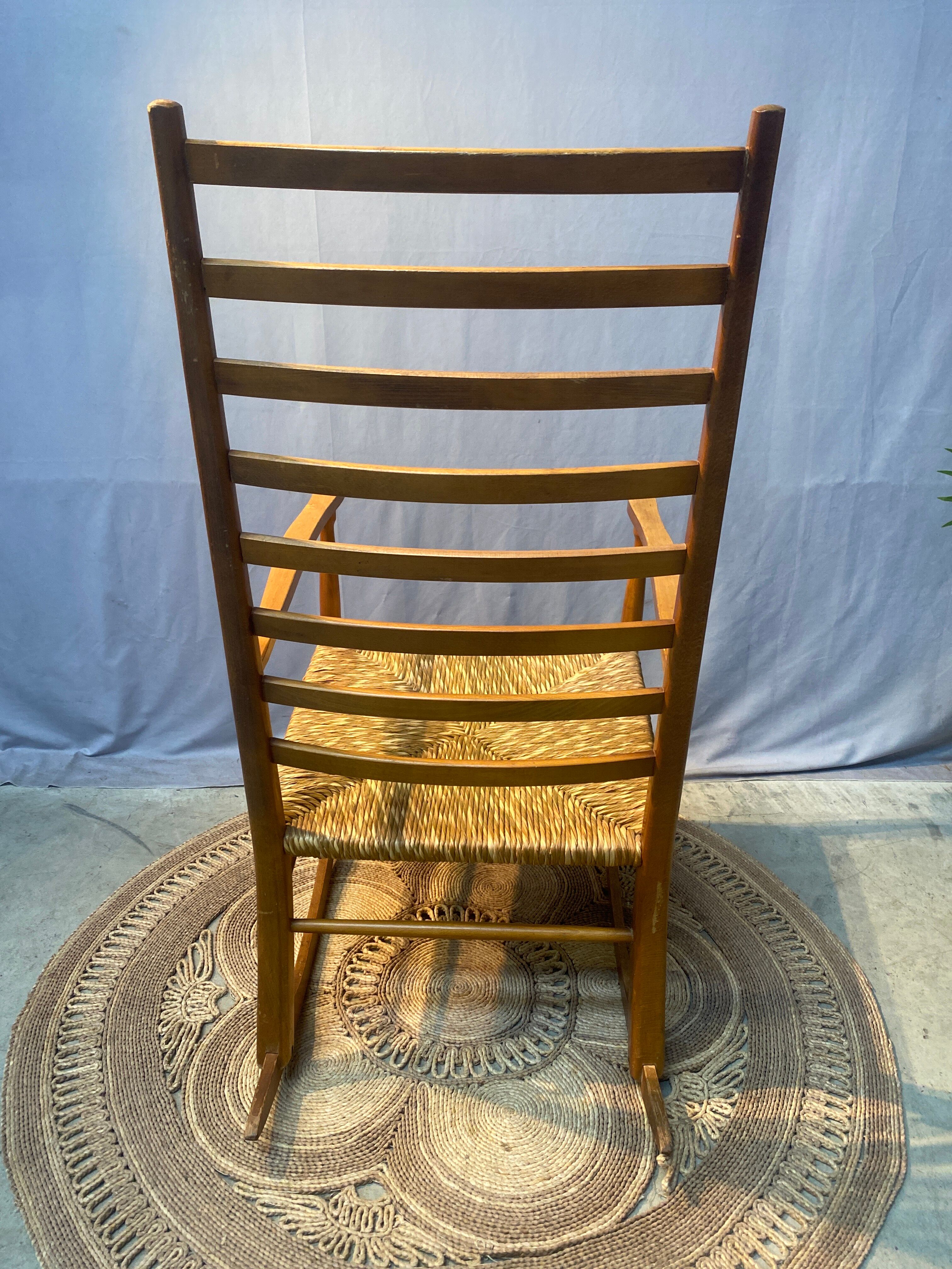 Wooden rocking chair