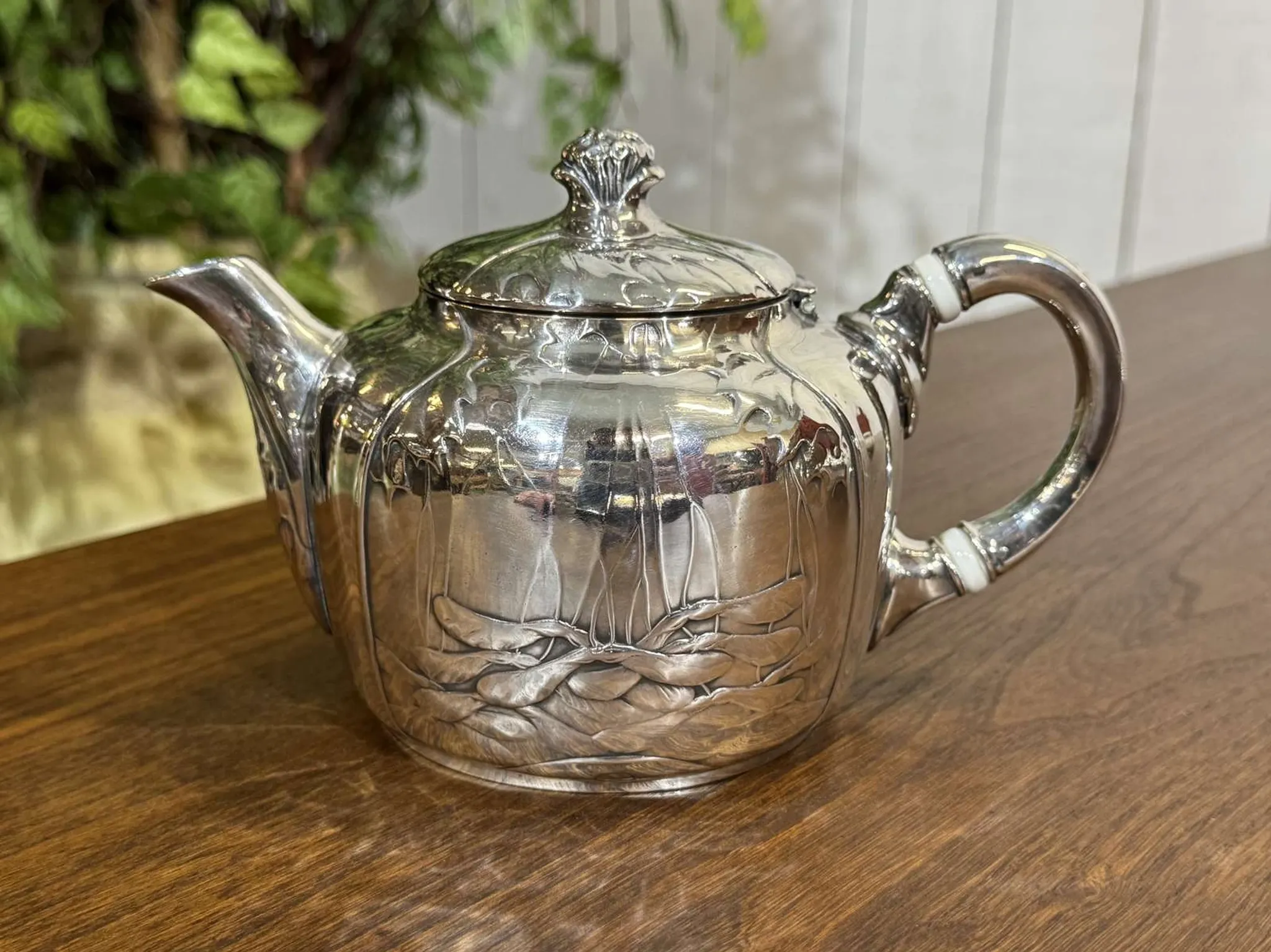 Art Nouveau silver-plated tea/coffee service, 4 pieces.