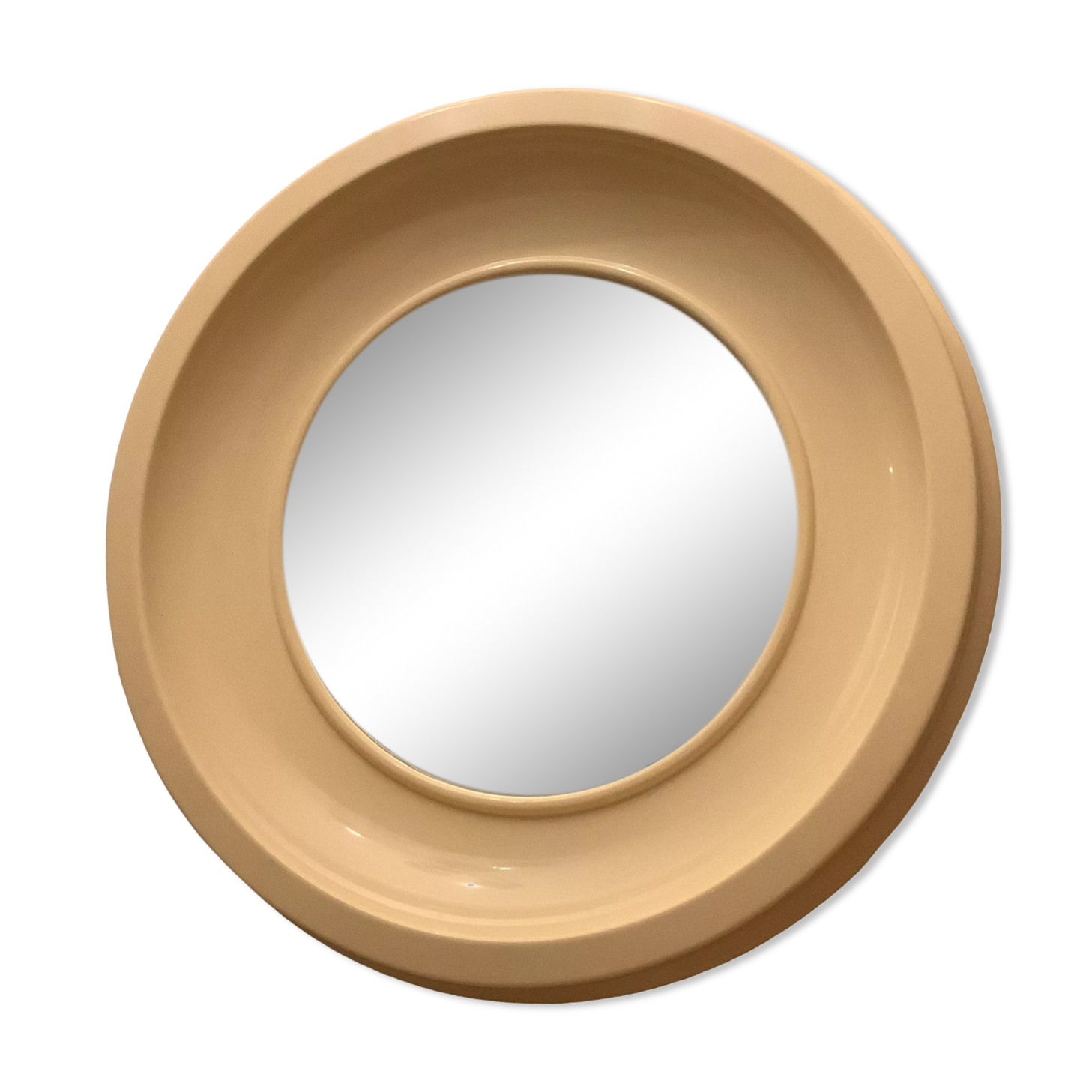 Vintage plastic round mirror