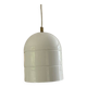 Suspension métal blanc - suède années 70/80
