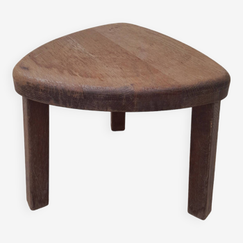 Vintage solid wood stool year 50s