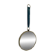 Miroir oeil de sorcière en métal et velours turquoise, 1960