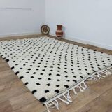 Handmade wool Berber rug 294x194 cm