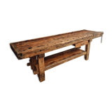 Antique workbench oak, beech side table