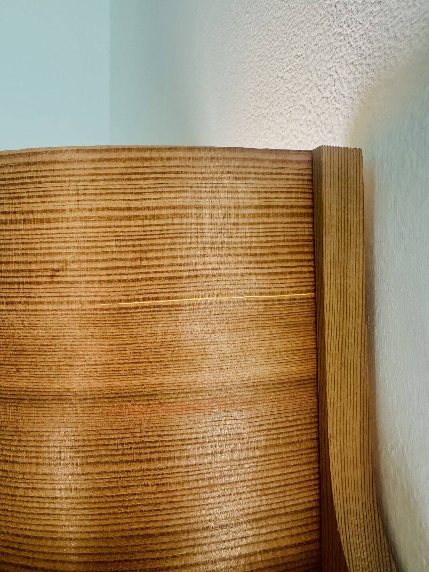Pine Veneer Curved Layered Wall Lamp By Translandia, Denmark 1960S