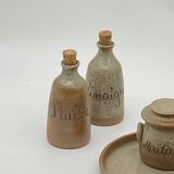 Condiment tray/server, stoneware, ceramic, by Guy Morot, Barges