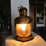 Brass boat tempete lamp
