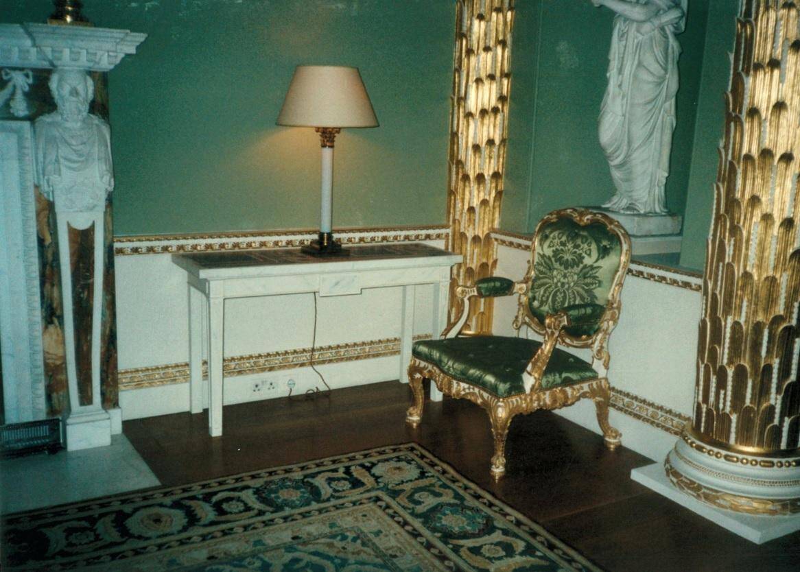 Pair of marble top consoles Spencer House, Edwardian style