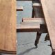 Table 6 pieds louis philippe noyer 2m25