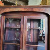 Empire library showcase in mahogany