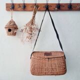 Besace de pêcheur ancienne - panier pêcheur