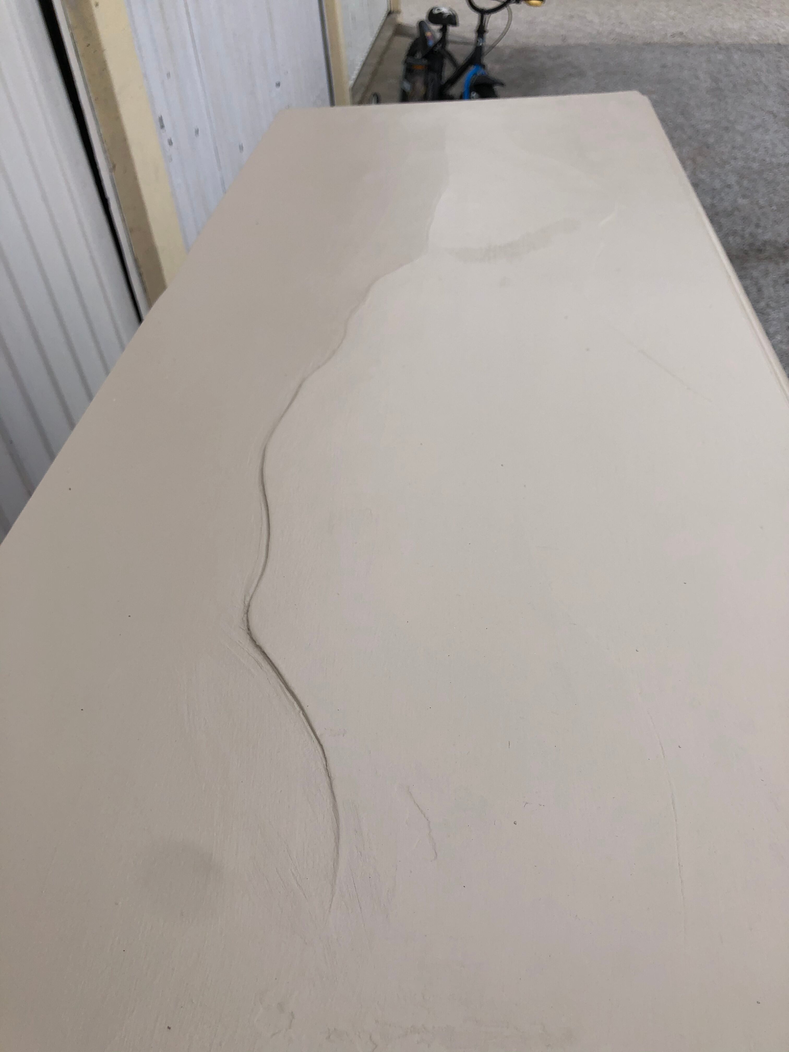 Old beige patina buffet