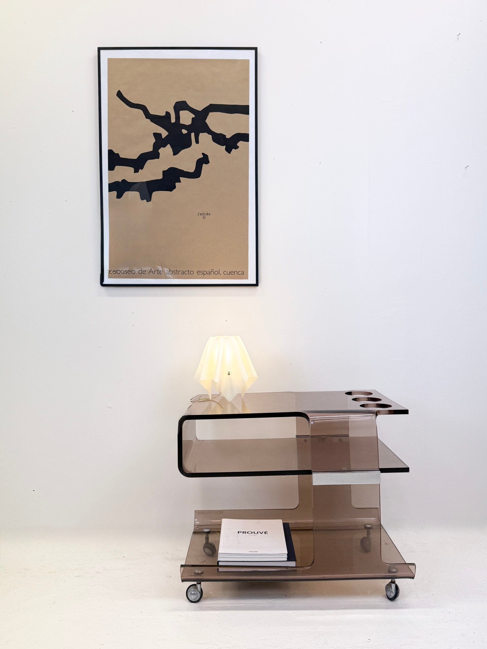 A plexiglass bar signed "Michel Dumas", 1970s.