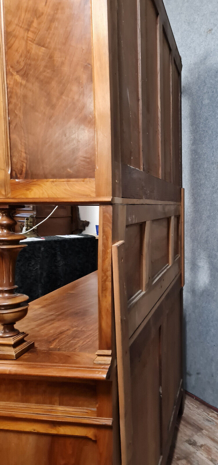 Renaissance style sideboard in solid walnut around 1850