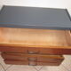 Commode vintage gris anthracite