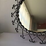 Wrought iron mirror