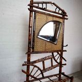 Antique bamboo hall stand