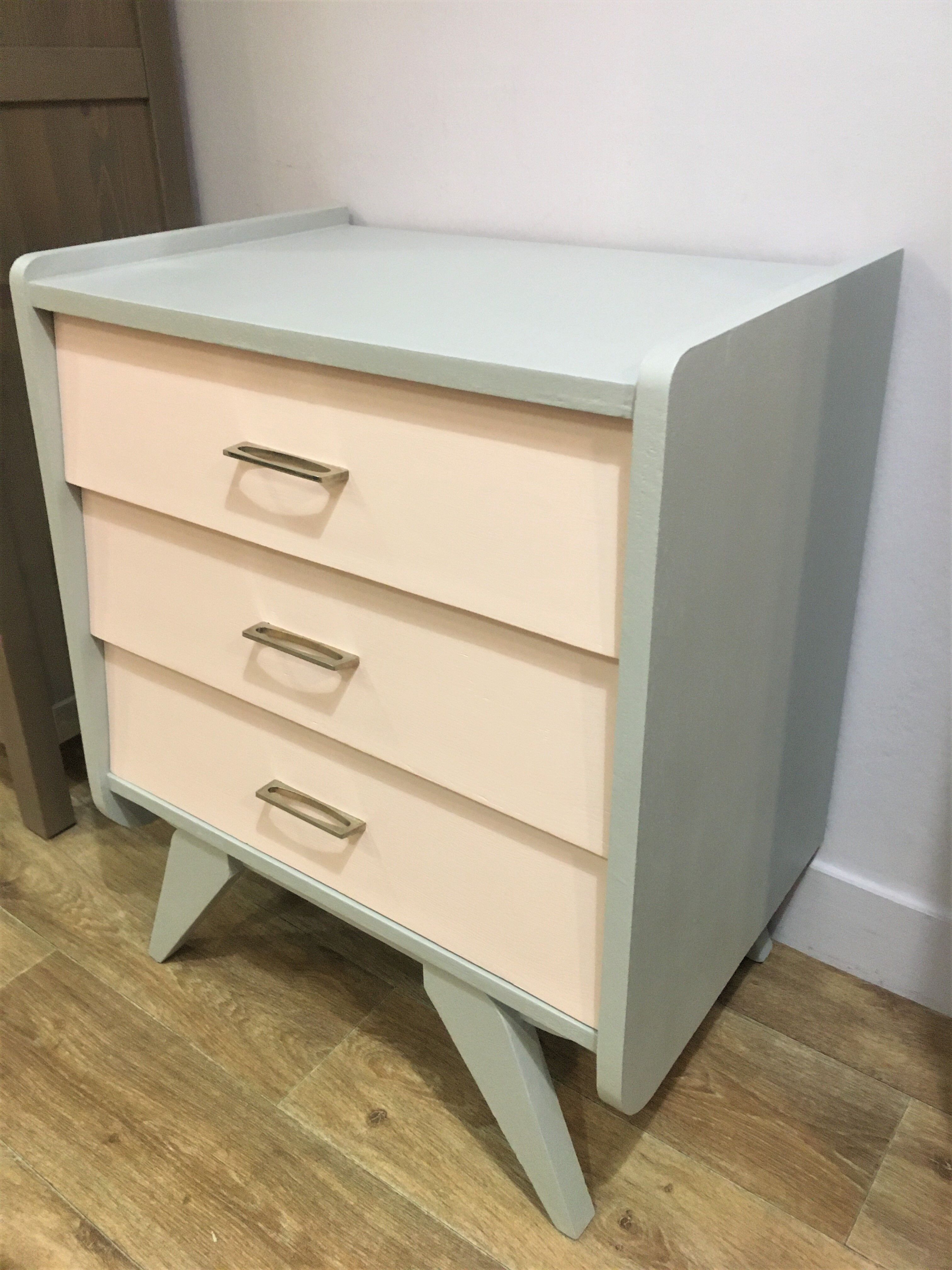 Petite Commode Enfant Vintage 3 Tiroirs - Bouleau Finlandais Années 90, 85x29x72 Cm