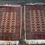 Pair of vintage carpets 112 x 68 cm