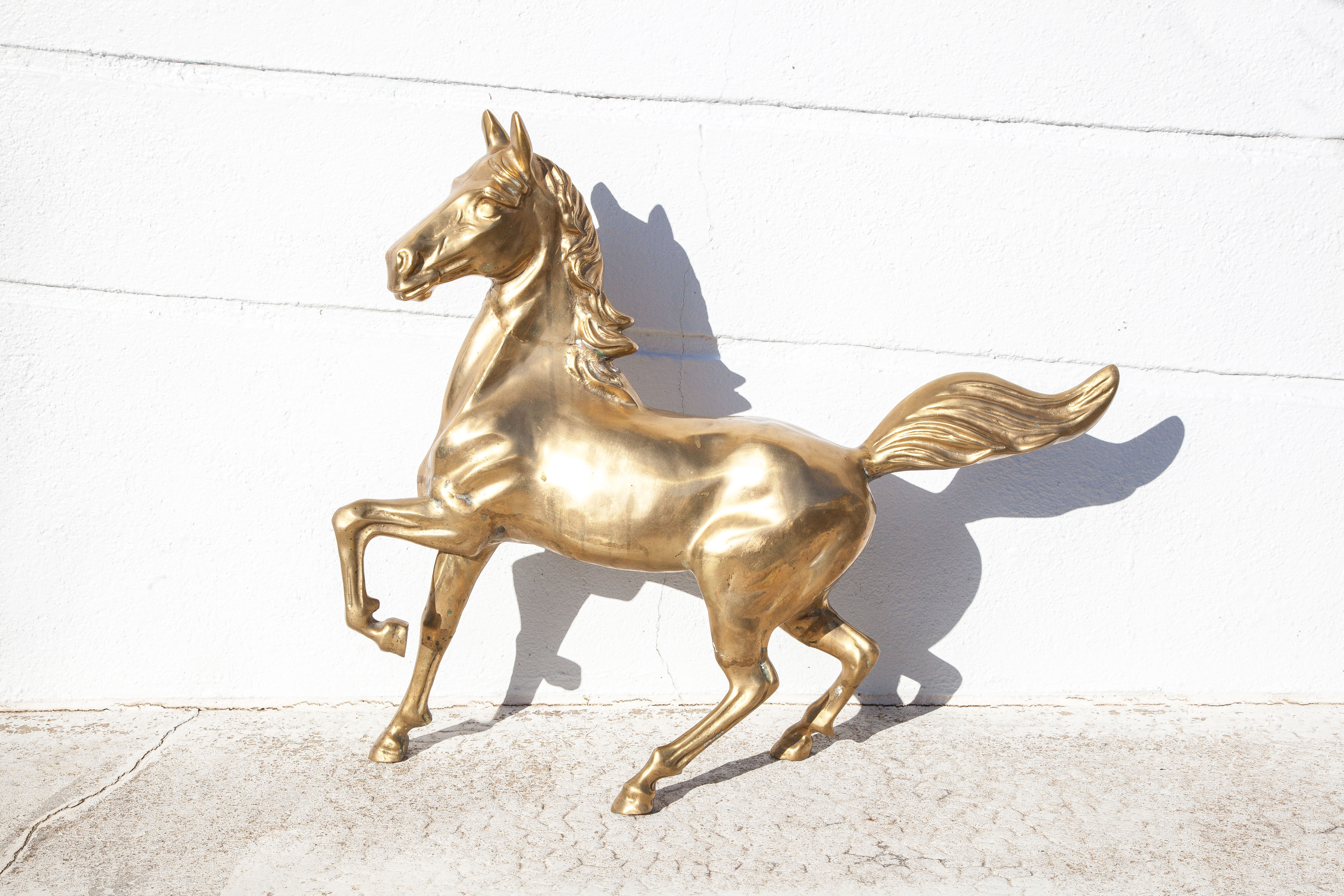 Xl brass horse