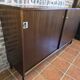 Vintage 1960s mahogany sideboard with sliding doors