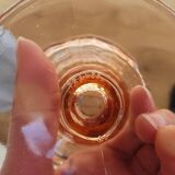 Rosaline style pink glass ice cream cups