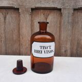 Apothecary bottle, "TINCT. RHEI VINOS.", Germany 1930