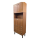Bibliothèque/vitrine vintage en bois MDK