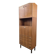 Bibliothèque/vitrine vintage en bois MDK